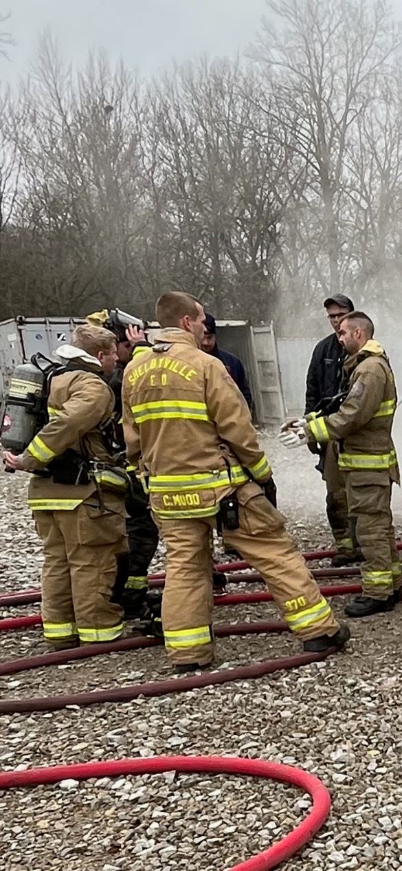 Firefighters in a Group